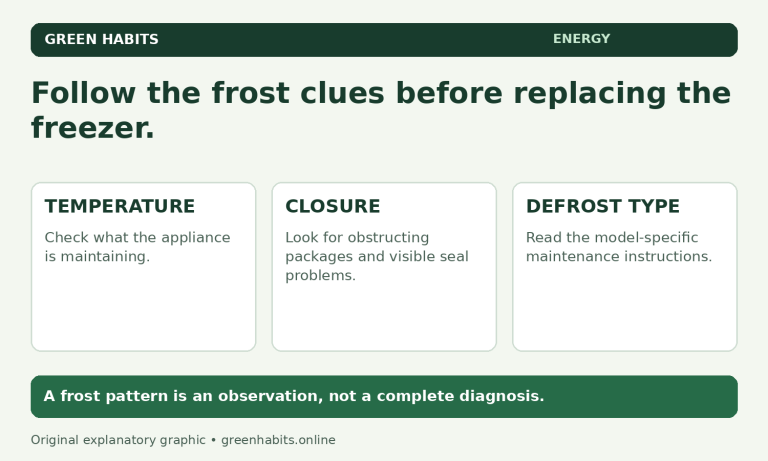 Freezer frost troubleshooting guide for door seals and air leaks